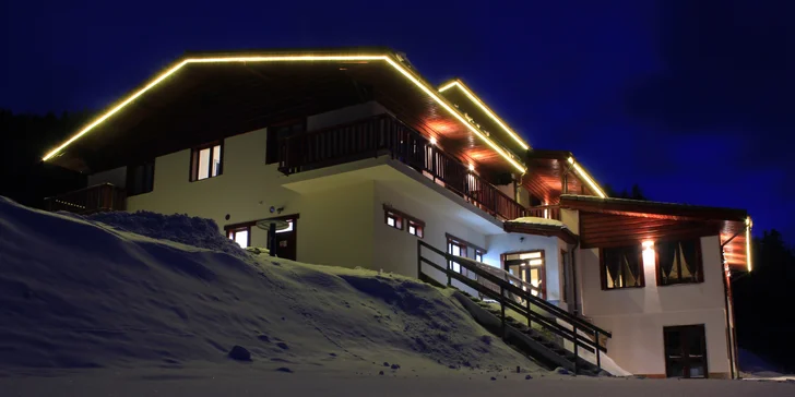 Rodinný hotel ve Slovenském ráji přímo u sjezdovky: polopenze i sleva do Aquacity Poprad