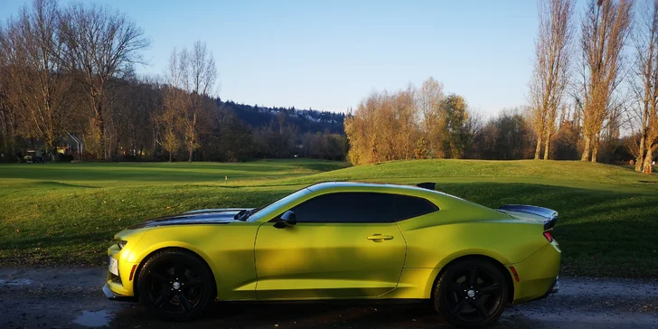 Pronájem supersportu Chevrolet Camaro SS 6.2 na 12 nebo 24 hodin s neomezenými km