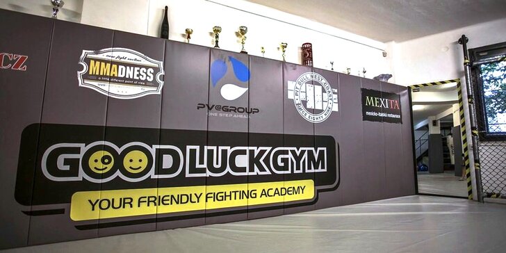 Měsíční nebo tříměsíční členství v Good Luck Gym: lekce boxu, MMA, muay thai nebo brazilského jiu-jitsu
