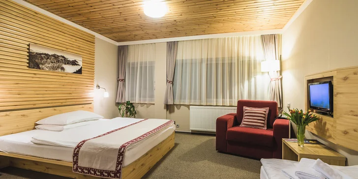 Nejvýše položený horský hotel pod Gerlachovským štítem: snídaně či polopenze i wellness s výhledem