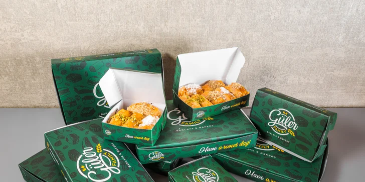 Až 1 kg baklavy z pekárny v Holešovicích: pistáciová, oříšková nebo kokosová