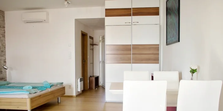 Moderní apartmány na Pálavě s wellness, degustací vína i večeří