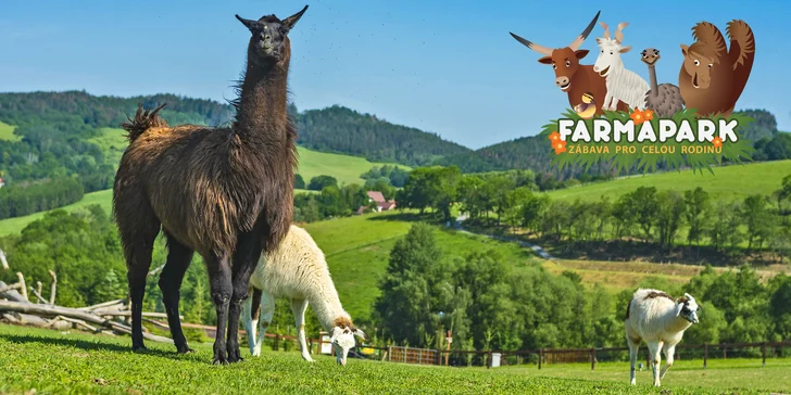 Celodenní vstupenky do Farmaparku pro dítě či dospělého nebo pro celou rodinu