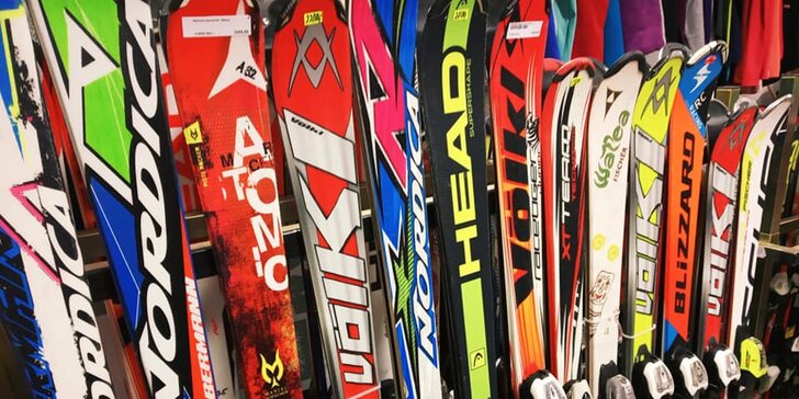 Půjčení dětských lyží na celou sezónu: lyže až do 140 cm