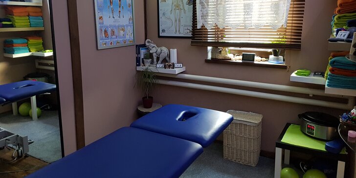 Masáž s prvky fyzioterapie: masáž určité partie nebo celého těla, na 60 nebo 120 minut