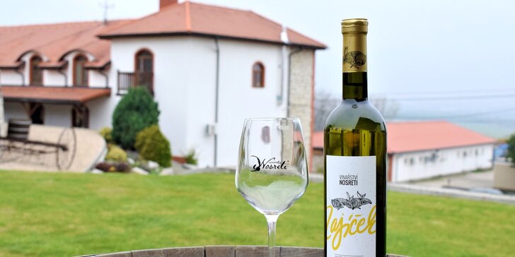 Pobyt ve vyhlášeném vinařství v Zaječí: snídaně i košt vín