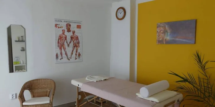 Výběr ze 3 druhů masáže: zad a šíje, antistresová i anticelulitidní se zábalem