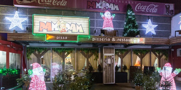 Jedna nebo dvě výborné pizzy dle výběru: šunková, salámová, s brusinkami i s dary moře