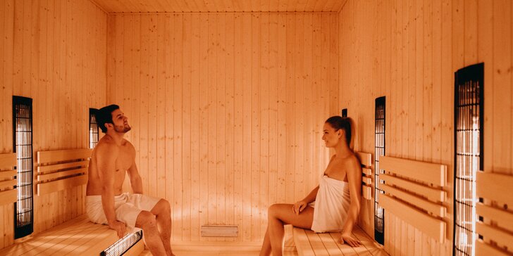 1denní relaxace v pivních lázních a ve wellness s vířivkou a 4 saunami pro dva