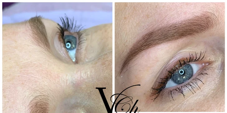 Permanentní make-up obočí nebo rtů pudrovou metodou