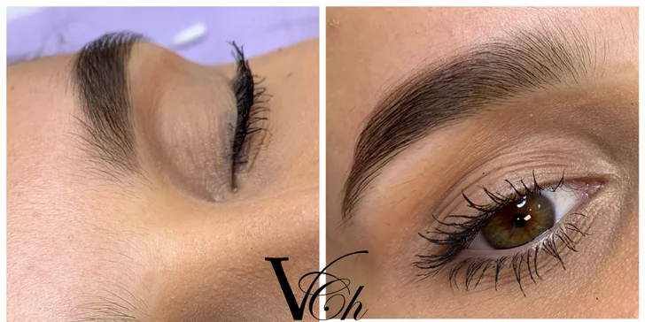 Permanentní make-up obočí nebo rtů pudrovou metodou