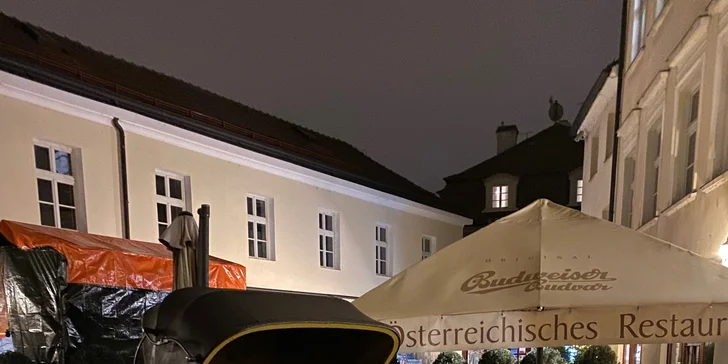 Otevřený voucher na cokoliv z menu malostranské restaurace Kočár z Vídně