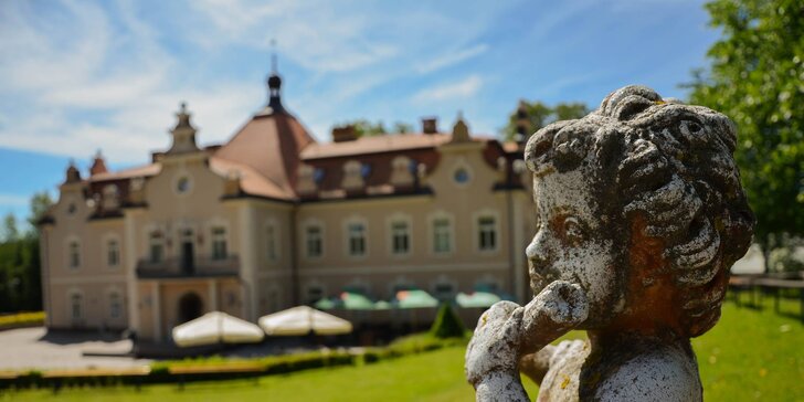 Romantický pobyt na zámku Berchtold: snídaně, wellness i lahev vína