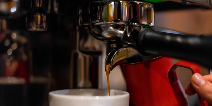 Celodenní baristický kurz pro milovníky kávy: příprava různých nápojů nebo kreslení mlékem do kávy