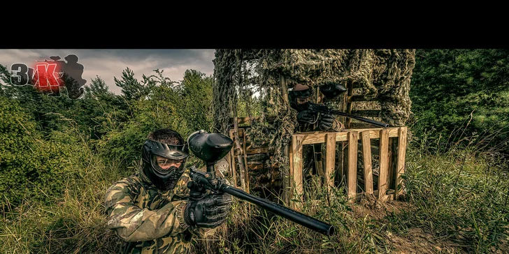 Paintball v areálu bývalé raketové základny až pro 10 hráčů