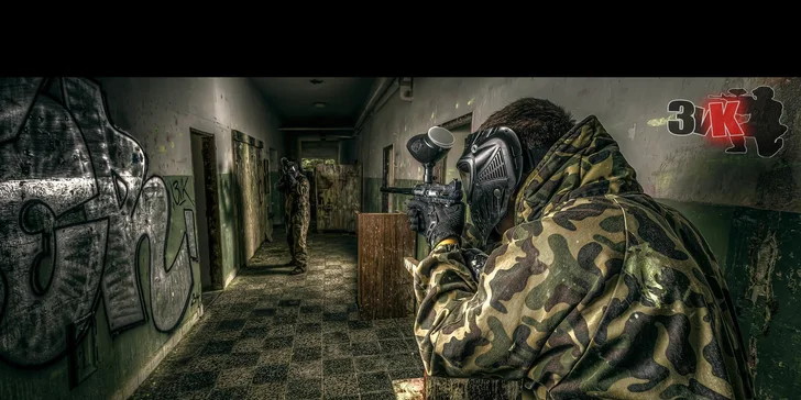 Paintball v areálu bývalé raketové základny až pro 10 hráčů