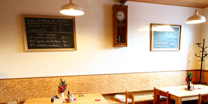 3chodové menu a nápoj dle výběru pro dva: vepřový steak, kuřecí prso i brownies