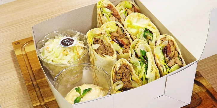 Dobroty s sebou: wrap podle výběru, salát coleslaw i domácí dip
