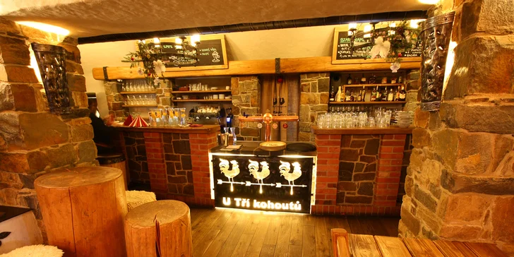Čtyřchodové menu se steakem z lososa či hovězího pro 1 nebo 2 osoby