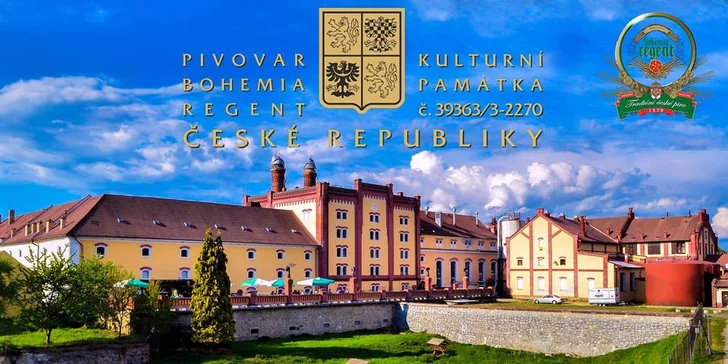 Prohlídka pivovaru Regent a slepá degustace piva i s originální sklenicí