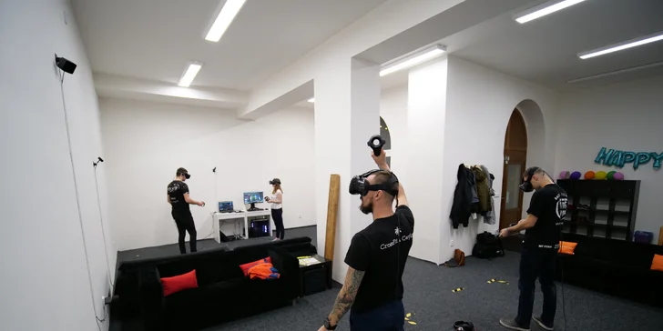 Virtuální realita pro více hráčů: Multiplayer 4 konzole na 1-3 hodiny