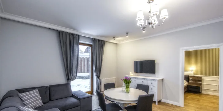 Krásné apartmány v centru Zakopaného s kuchyňkou a neomezeným wellness