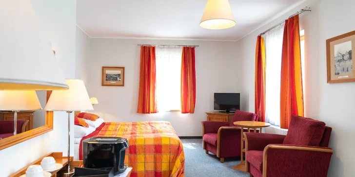 4* pobyt v Táboře: skvělé jídlo, wellness s bazénem i pivní či rašelinová lázeň