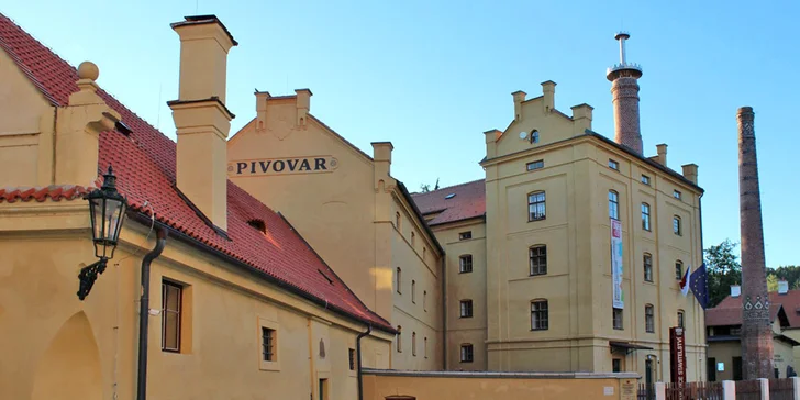 Bašta v šenku Knížecího pivovaru Plasy: 3 druhy řízků, hranolky, chléb i přílohy pro 2–3 jedlíky