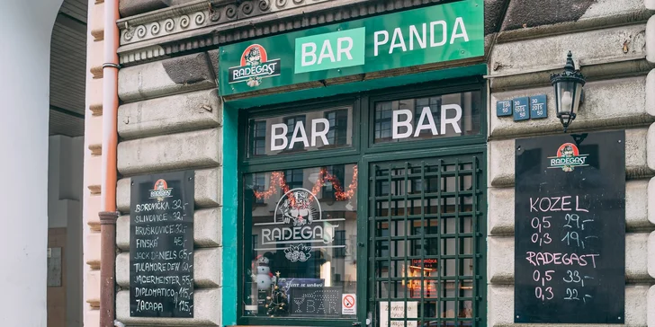 Metr piv v Panda baru čili 10 velkých kousků: Radegast 12° nebo Velkopopovický Kozel 11°