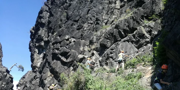 Kurz Via Ferrata lezení Vrabinec vč. výhledů do údolí Labe