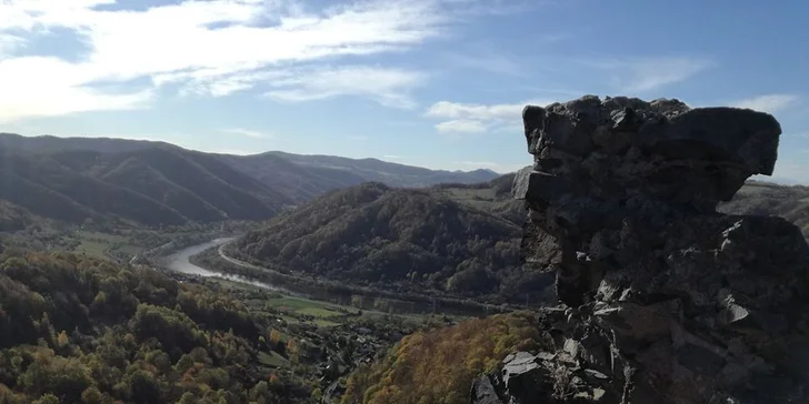 Kurz Via Ferrata lezení Vrabinec vč. výhledů do údolí Labe