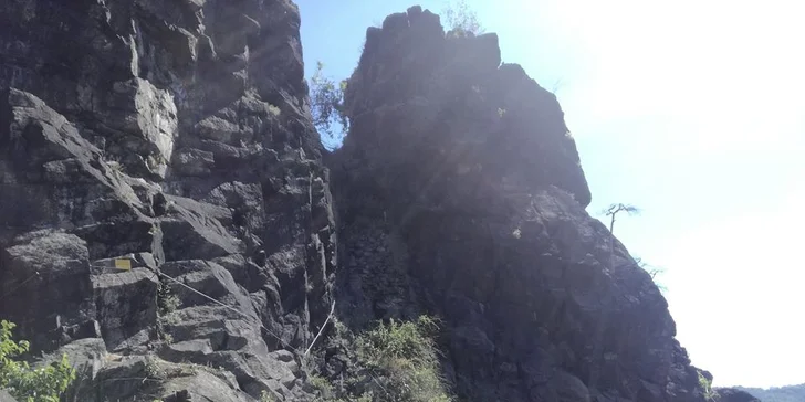 Kurz Via Ferrata lezení Vrabinec vč. výhledů do údolí Labe