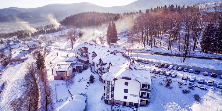 Božská relaxace s neomezeným wellness pod nejvyššími vrcholky Krkonoš