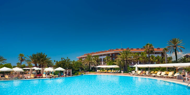 5* hotel Club Turan Prince přizpůsobený dětem. All inclusive, aquapark, lunapark i zoo