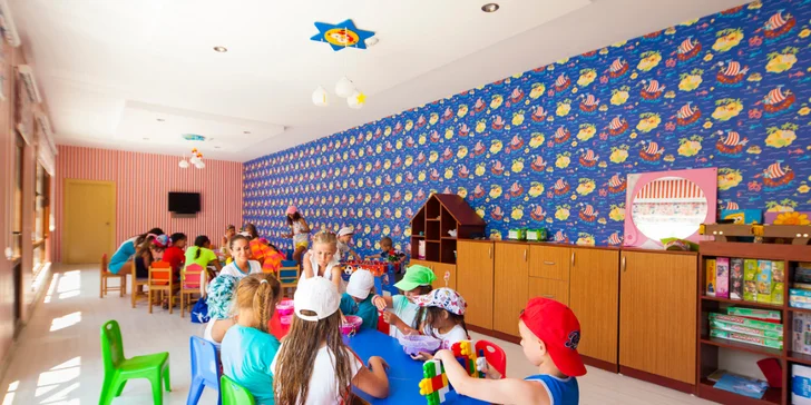 5* hotel Club Turan Prince přizpůsobený dětem. All inclusive, aquapark, lunapark i zoo