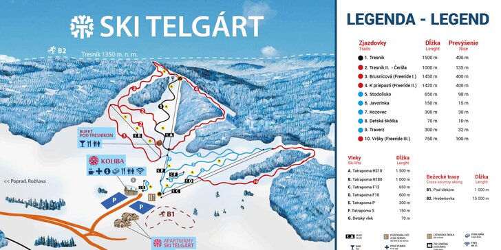 Na lyže do Nízkých Tater: celodenní skipas do lyžařského střediska Ski Telgárt