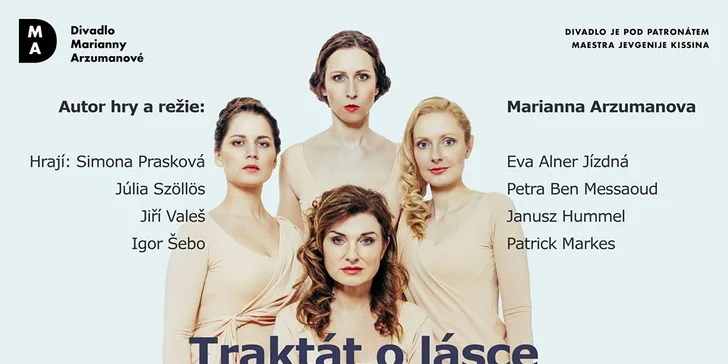 Vstupenka na divadelní představení Traktát o lásce v Divadle Troníček