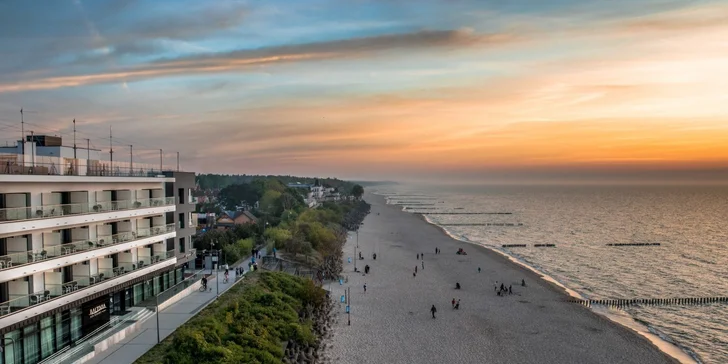 Skvělý odpočinek u Baltu: 4* hotel přímo na pláži, neomezený wellness a polopenze