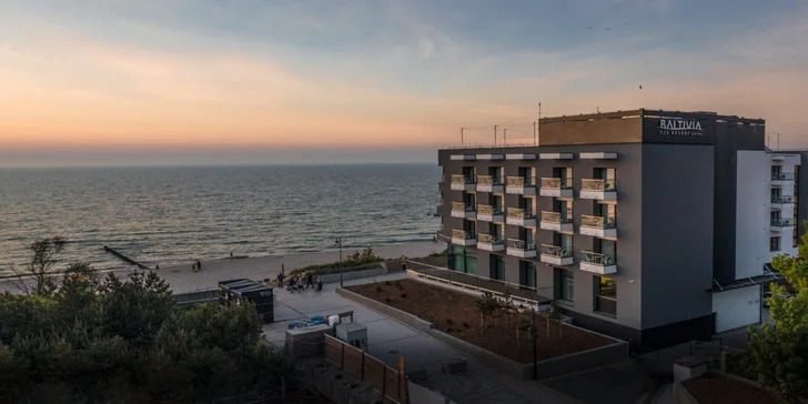Skvělý odpočinek u Baltu: 4* hotel přímo na pláži, neomezený wellness a polopenze