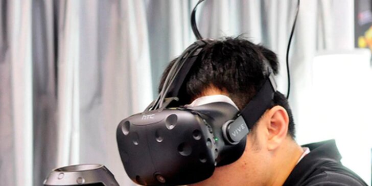Virtuální realita pro 1 či 2 osoby: 60 min. na HTC Vive Pro s výběrem her vč. oblíbené pařby Beat Saber
