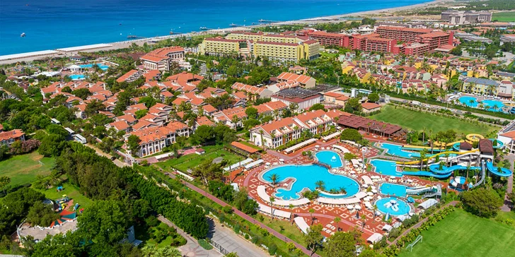 5* hotel Club Turan Prince přizpůsobený dětem. All inclusive, aquapark, lunapark i zoo