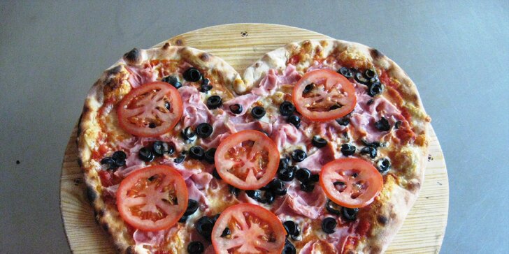 Pizza ve tvaru srdce: ručně dělaná, výběr z 10 druhů