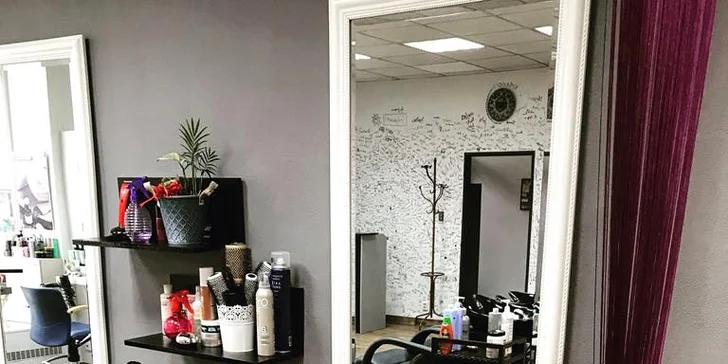 Kadeřnická péče: nový střih, foukaná, mytí a styling pro střední či dlouhé vlasy