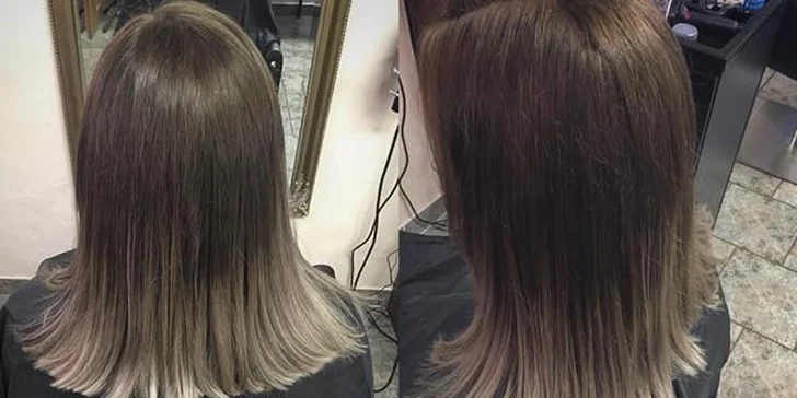 Kadeřnická péče: nový střih, foukaná, mytí a styling pro střední či dlouhé vlasy