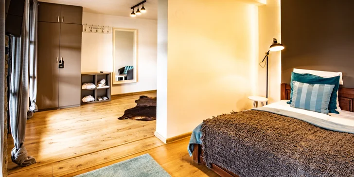 Wellness relaxace v Moravském krasu: luxusní zahradní apartmán a polopenze