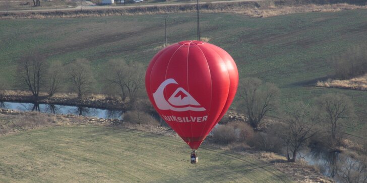 Neopakovatelný let balónem pro jednoho či dva – úžasný dárek!
