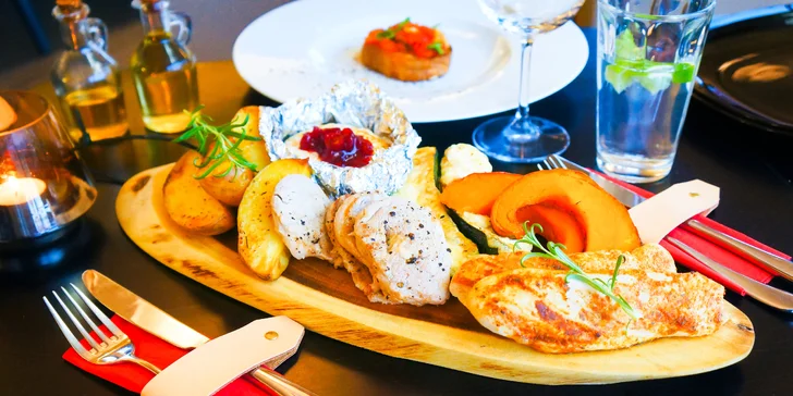 Valentýnské menu: bruschetta, grilované dobroty a sladké překvapení