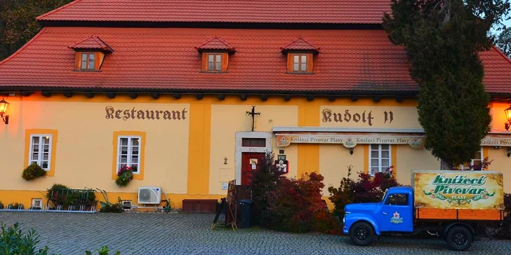 Tříchodové menu pro 2 osoby: jelení medailonky i kuřecí steak