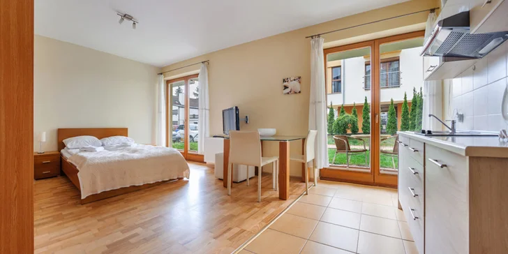 Polská pohoda u Baltského moře: apartmány s kuchyňkou a terasou