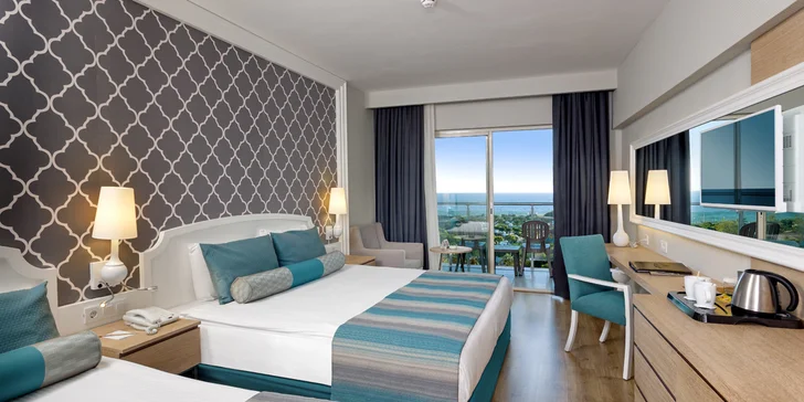 5* Sherwood Exclusive Lara s all inclusive. Aquapark, plážový relax i vodní sporty